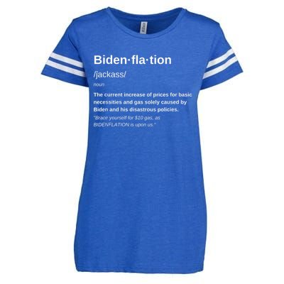 Funny Definition BidenFlation The Cost Of Voting Disaster Enza Ladies Jersey Football T-Shirt