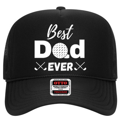 Father's Day Best Dad Golf Clubs Golf Balls Fathers Gift For Dad Trucker Hat