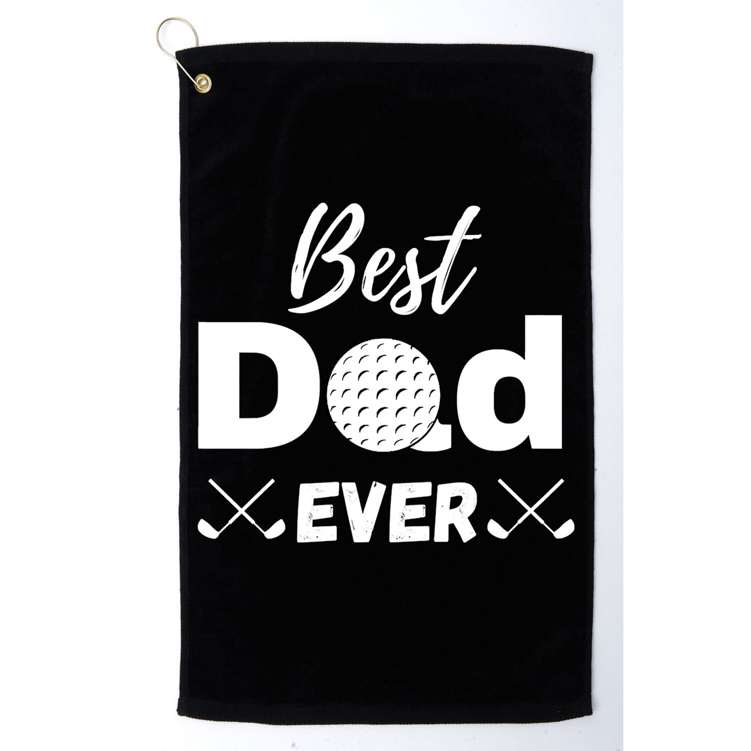 Father's Day Best Dad Golf Clubs Golf Balls Fathers Gift For Dad Golf Towel