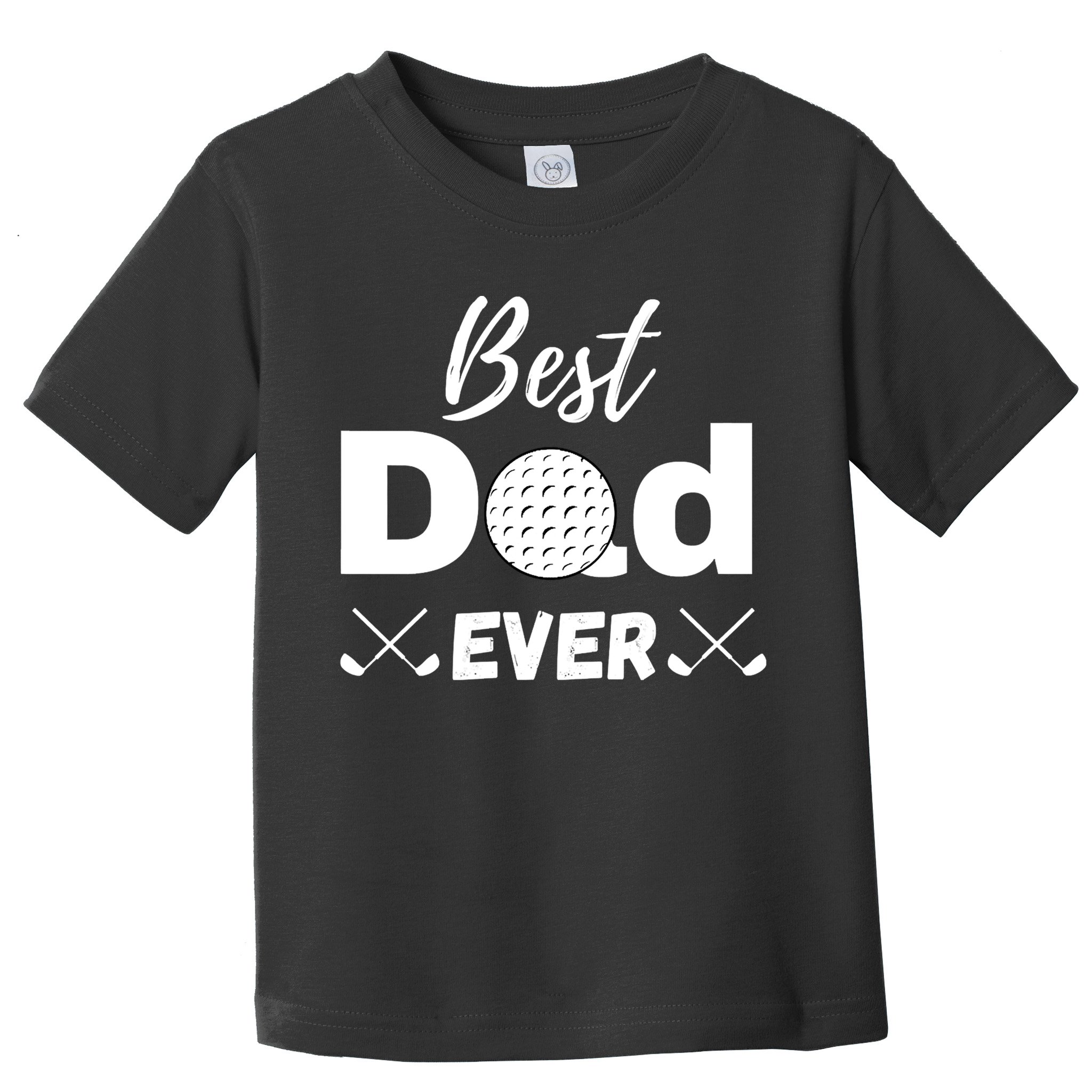 Father's Day Best Dad Golf Clubs Golf Balls Fathers Gift For Dad Toddler T-Shirt