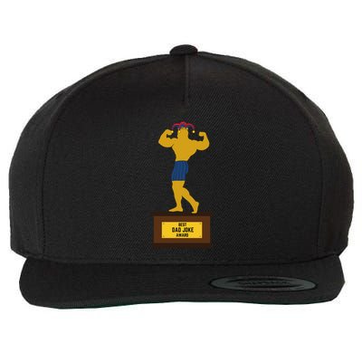 FatherS Day Best Dad Ever Best Dad Joke Award Gift Wool Snapback Cap