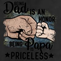 Father's Day Being Dad Is An Honor Being Papa Is Priceless Golf Towel