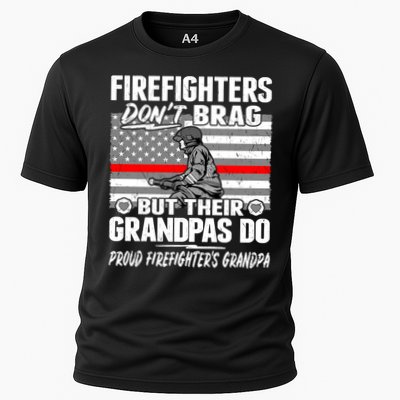 Firefighters Dont Brag Proud Firefighter Grandpa Funny Gift Performance Shirt