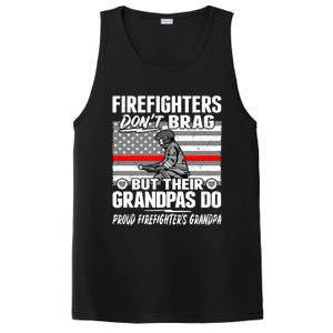 Firefighters Dont Brag Proud Firefighter Grandpa Funny Gift PosiCharge Competitor Tank