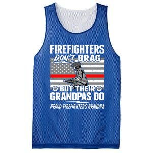 Firefighters Dont Brag Proud Firefighter Grandpa Funny Gift Mesh Reversible Basketball Jersey Tank