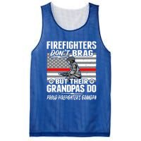 Firefighters Dont Brag Proud Firefighter Grandpa Funny Gift Mesh Reversible Basketball Jersey Tank