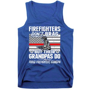 Firefighters Dont Brag Proud Firefighter Grandpa Funny Gift Tank Top