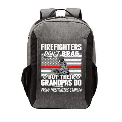 Firefighters Dont Brag Proud Firefighter Grandpa Funny Gift Vector Backpack
