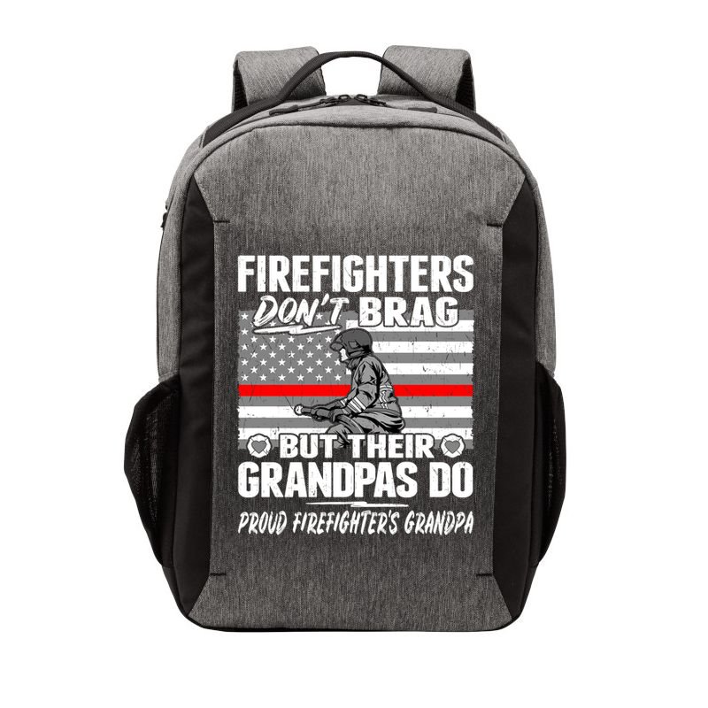 Firefighters Dont Brag Proud Firefighter Grandpa Funny Gift Vector Backpack