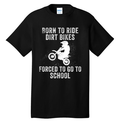 Funny Dirt Bike Art For Motocross Dirt Bike Rider Tall T-Shirt