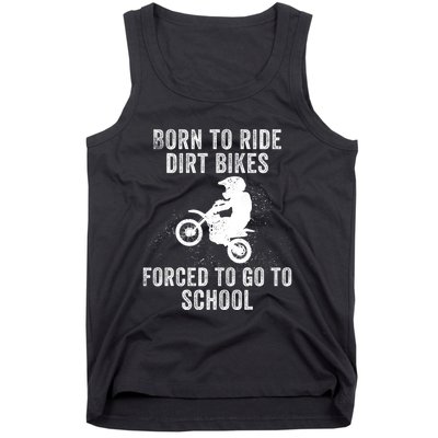 Funny Dirt Bike Art For Motocross Dirt Bike Rider Tank Top