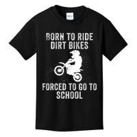 Funny Dirt Bike Art For Motocross Dirt Bike Rider Kids T-Shirt