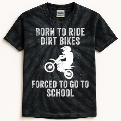 Funny Dirt Bike Art For Motocross Dirt Bike Rider Kids Tie-Dye T-Shirt