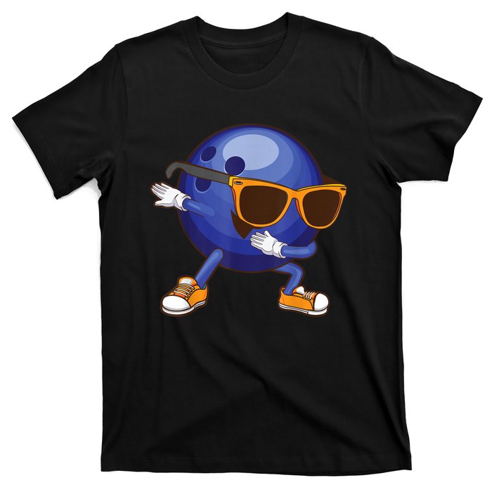 Funny Dabbing Bowling Gift For Bowler Dancer T-Shirt