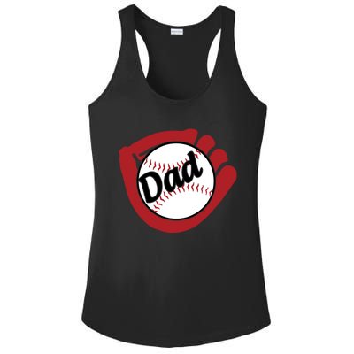 Father's Day Baseball Dad Sport Lover Cute Gift Ladies PosiCharge Competitor Racerback Tank