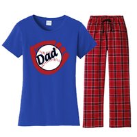 Father's Day Baseball Dad Sport Lover Cute Gift Women's Flannel Pajama Set