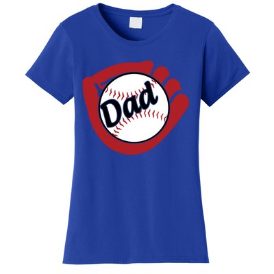 Father's Day Baseball Dad Sport Lover Cute Gift Women's T-Shirt