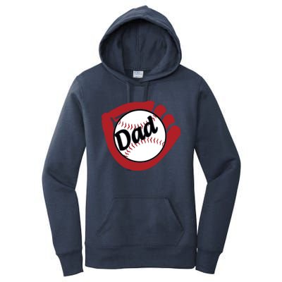 Father's Day Baseball Dad Sport Lover Cute Gift Women's Pullover Hoodie