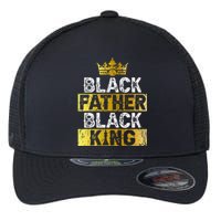 Fathers Day Black Father Black King African American Dad Flexfit Unipanel Trucker Cap