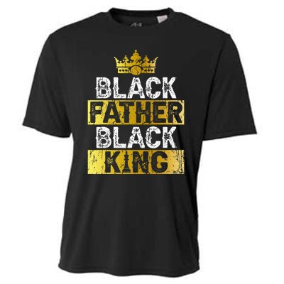 Fathers Day Black Father Black King African American Dad Cooling Performance Crew T-Shirt