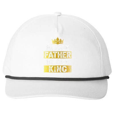 Fathers Day Black Father Black King African American Dad Snapback Five-Panel Rope Hat