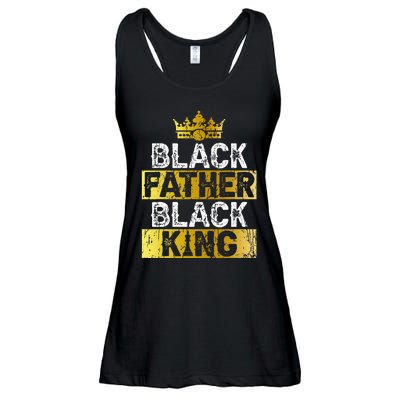 Fathers Day Black Father Black King African American Dad Ladies Essential Flowy Tank