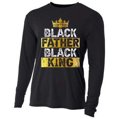 Fathers Day Black Father Black King African American Dad Cooling Performance Long Sleeve Crew