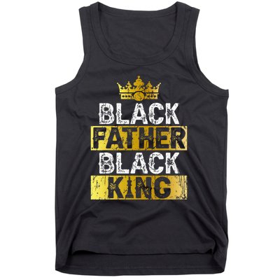 Fathers Day Black Father Black King African American Dad Tank Top