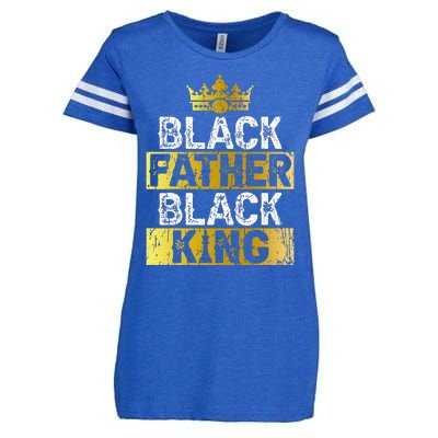 Fathers Day Black Father Black King African American Dad Enza Ladies Jersey Football T-Shirt