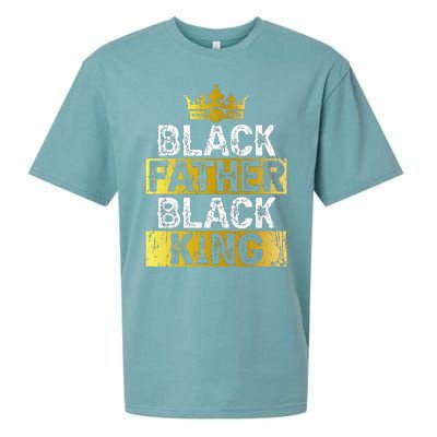 Fathers Day Black Father Black King African American Dad Sueded Cloud Jersey T-Shirt