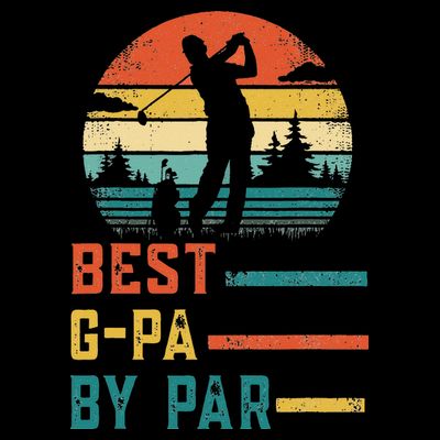 Father's Day Best G-Pa By Par Golf Gifts For Dad Grandpa T-Shirt