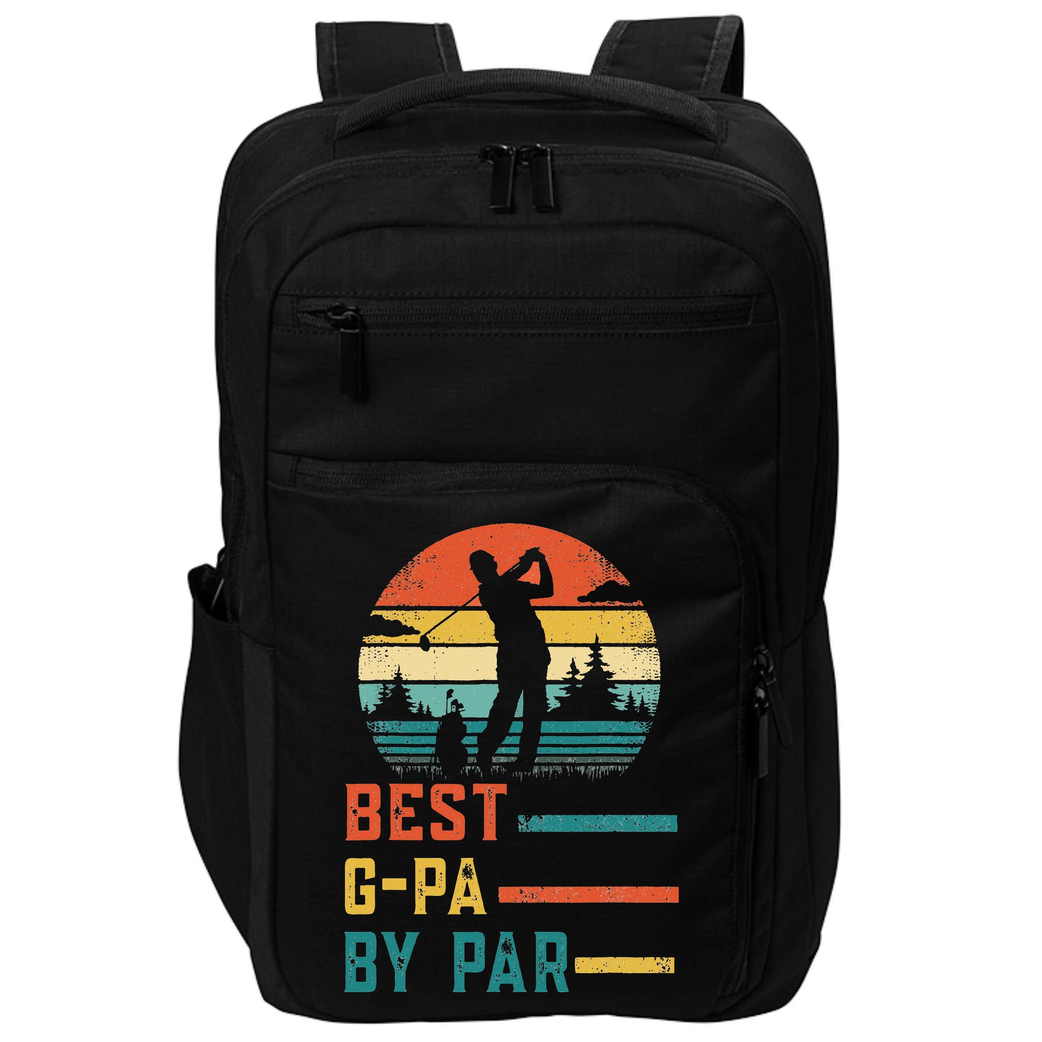 Father's Day Best G-Pa By Par Golf Gifts For Dad Grandpa Impact Tech Backpack