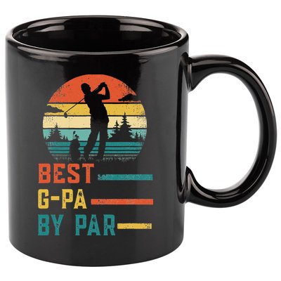 Father's Day Best G-Pa By Par Golf Gifts For Dad Grandpa 11oz C Handle Ceramic Mug