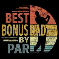 Father's Day Best Bonus Dad By Par Golf Gifts For Dad 16 in Basic Backpack