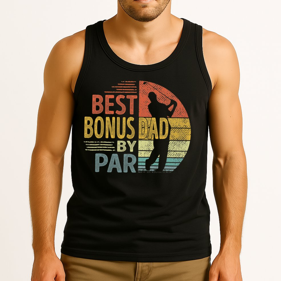 Father's Day Best Bonus Dad By Par Golf Gifts For Dad Tank Top