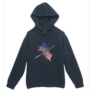 Father's Day Billiards Usa Flag Pool Player Gift For Dad Urban Pullover Hoodie