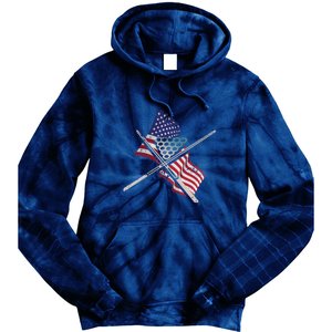 Father's Day Billiards Usa Flag Pool Player Gift For Dad Tie Dye Hoodie