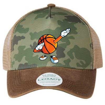 Funny Dabbing Basketball Dancing Ball Game In Shoes For Legacy Tie Dye Trucker Hat