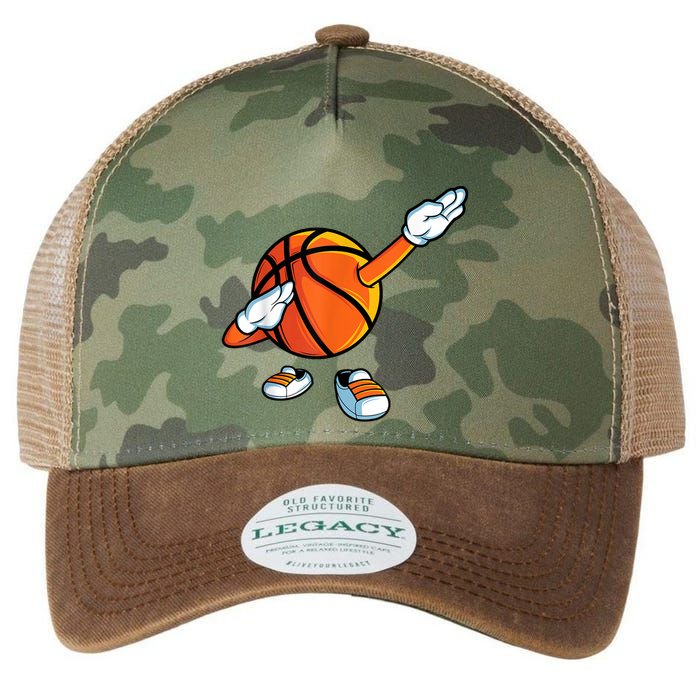 Funny Dabbing Basketball Dancing Ball Game In Shoes For Legacy Tie Dye Trucker Hat