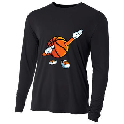 Funny Dabbing Basketball Dancing Ball Game In Shoes For Cooling Performance Long Sleeve Crew