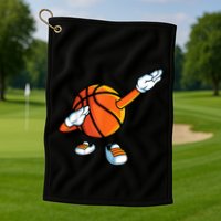 Funny Dabbing Basketball Dancing Ball Game In Shoes For Golf Towel