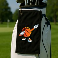 Funny Dabbing Basketball Dancing Ball Game In Shoes For Golf Towel