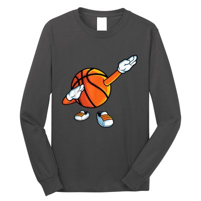Funny Dabbing Basketball Dancing Ball Game In Shoes For Long Sleeve Shirt