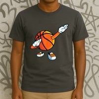 Funny Dabbing Basketball Dancing Ball Game In Shoes For T-Shirt
