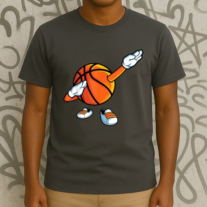 Funny Dabbing Basketball Dancing Ball Game In Shoes For T-Shirt