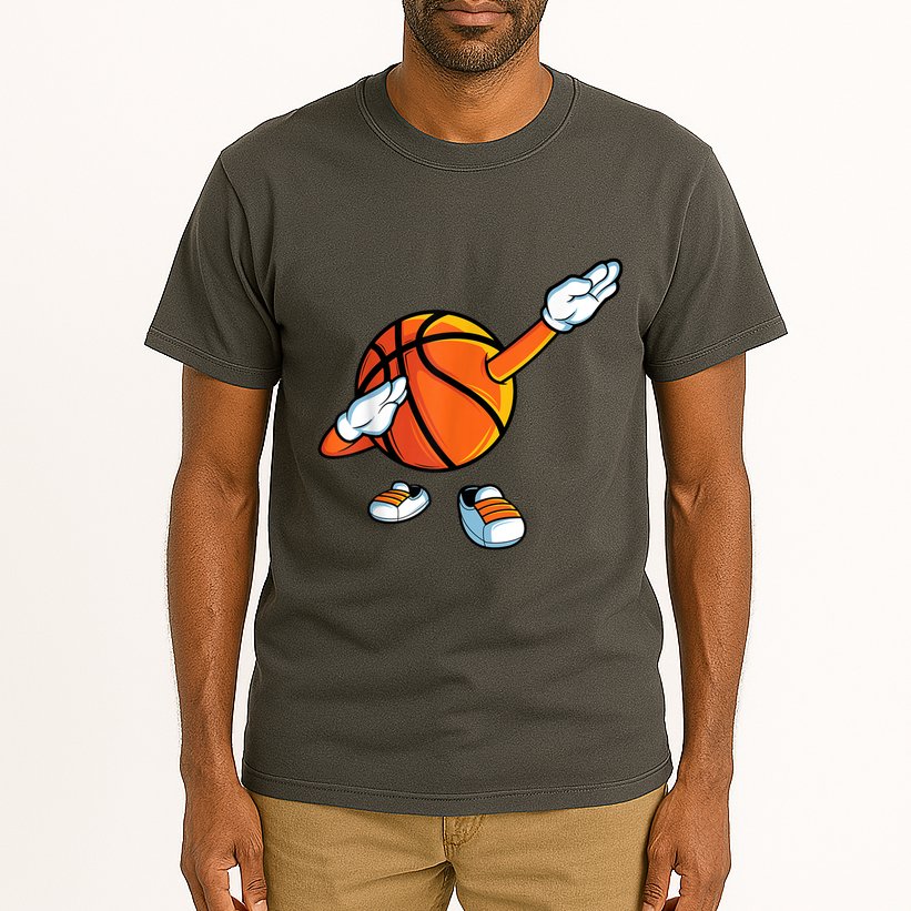 Funny Dabbing Basketball Dancing Ball Game In Shoes For Tall T-Shirt