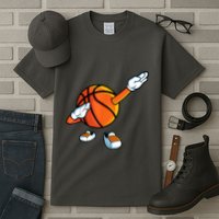 Funny Dabbing Basketball Dancing Ball Game In Shoes For Tall T-Shirt