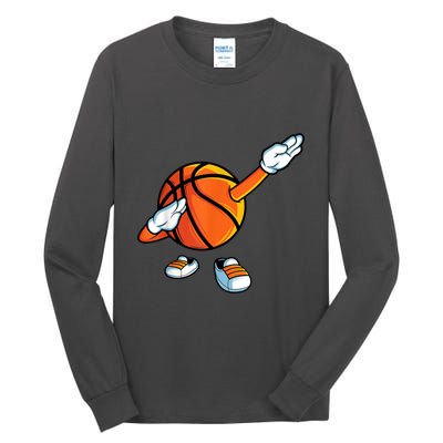 Funny Dabbing Basketball Dancing Ball Game In Shoes For Tall Long Sleeve T-Shirt