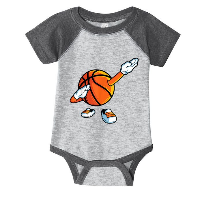 Funny Dabbing Basketball Dancing Ball Game In Shoes For Infant Baby Jersey Bodysuit