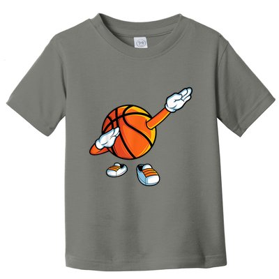 Funny Dabbing Basketball Dancing Ball Game In Shoes For Toddler T-Shirt